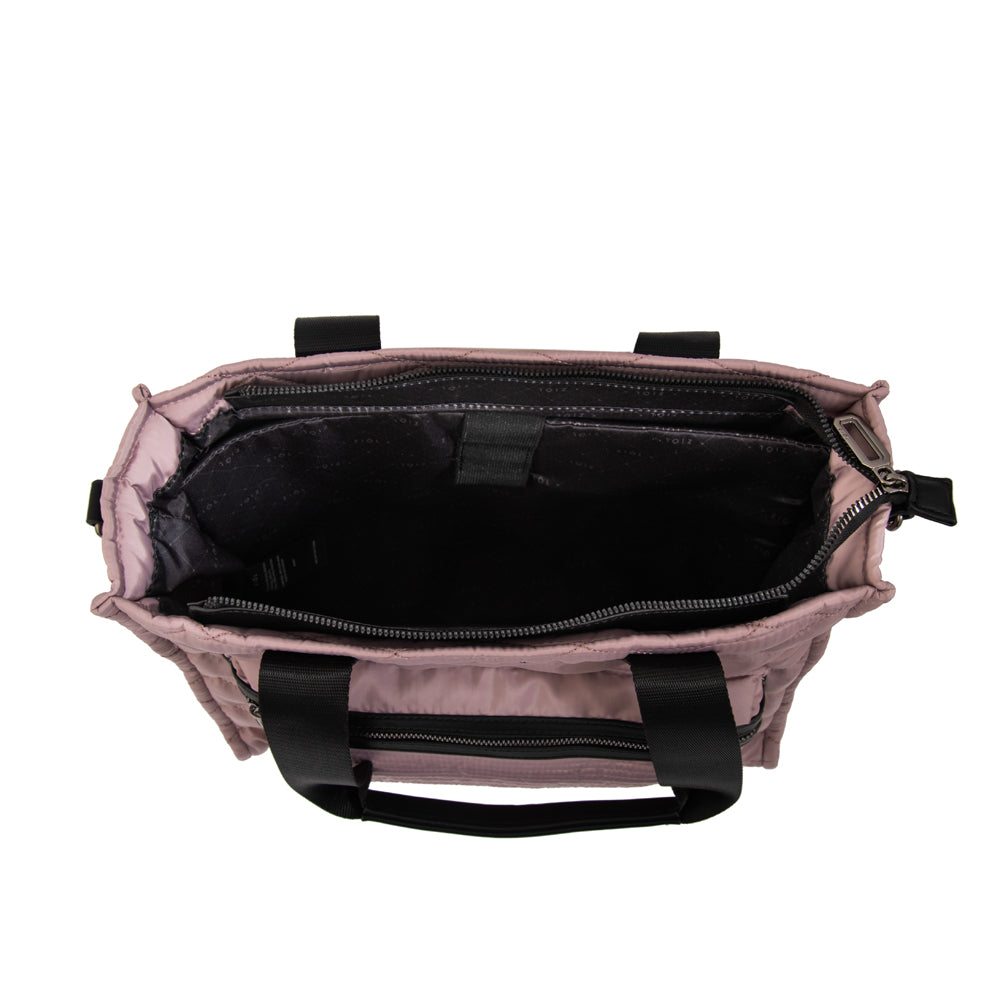 Cartera tote porta notebook cersei rosa viejo