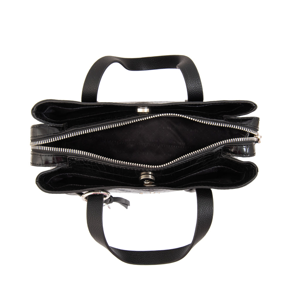 Cartera tote tres divisiones aurora mediana negro especial