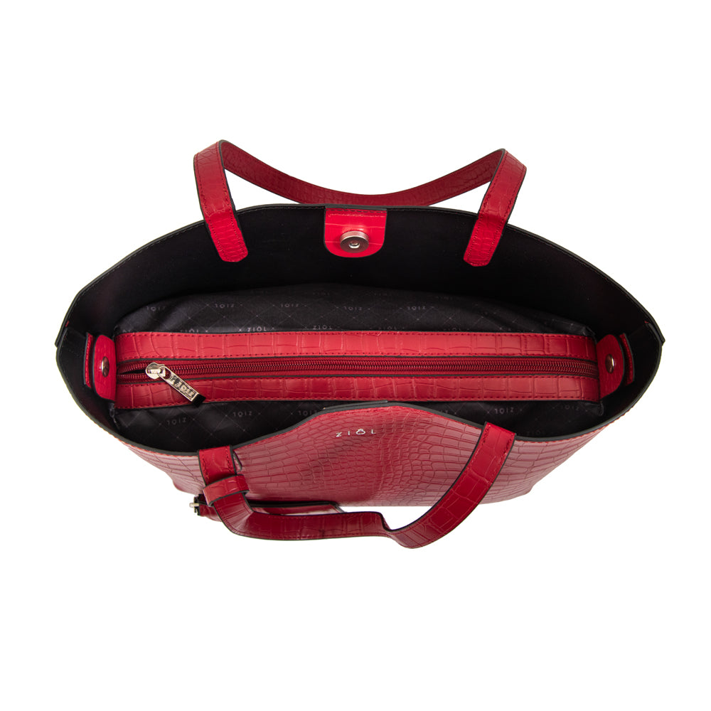 Cartera tote brunilda grande burdeo