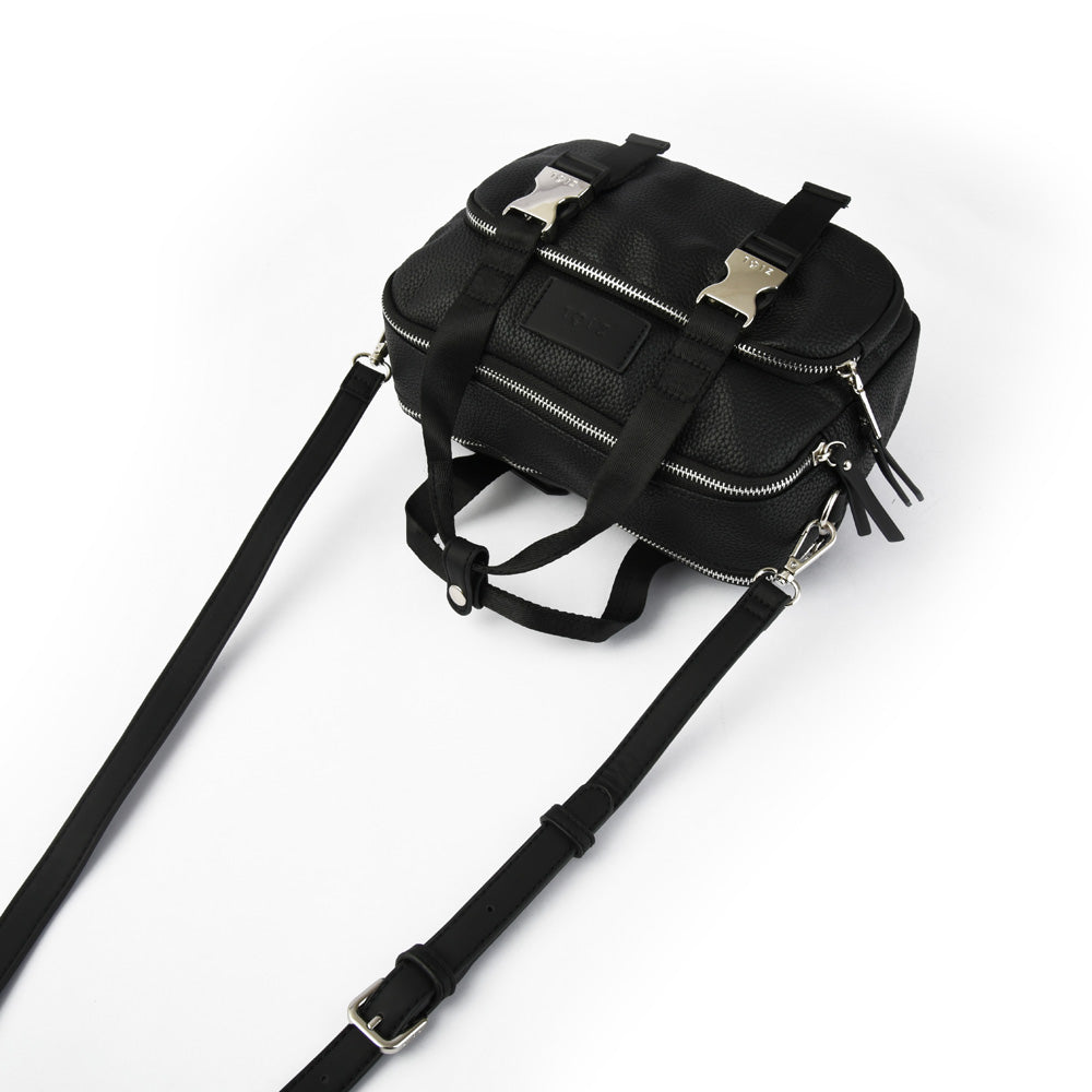 Cartera bandolera mediana dorina negro