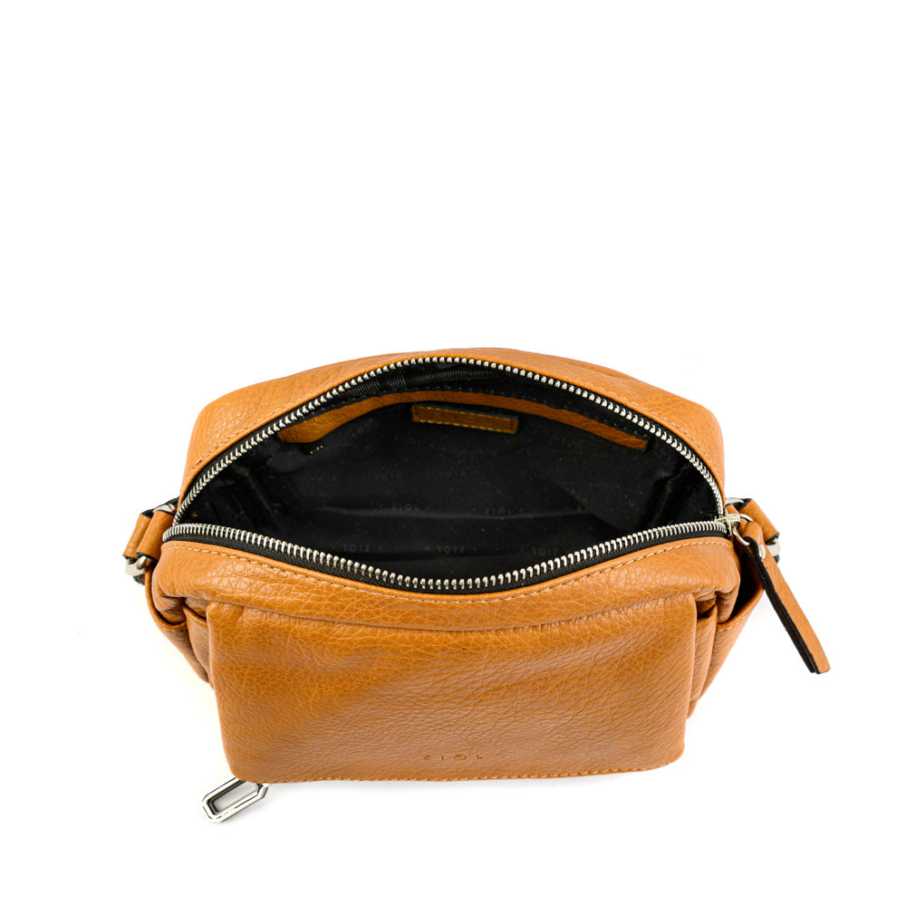 Cartera bandolera pequeña byanca camel