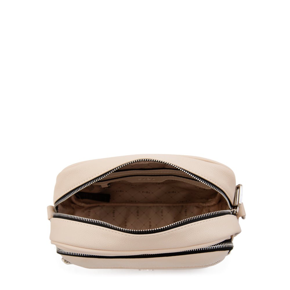 Cartera bandolera pequeña gabriela blanco crudo