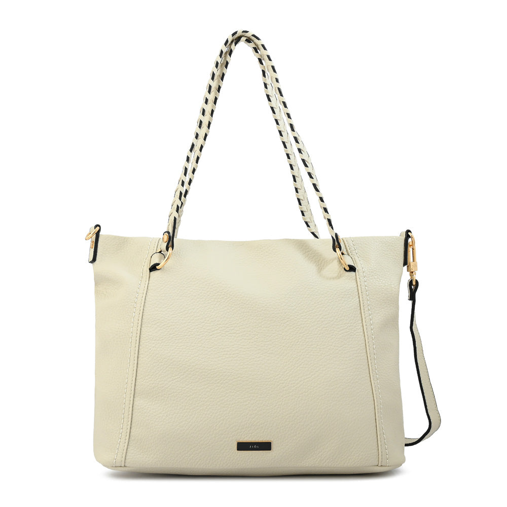 Cartera tote grande rosita blanco crudo – ZiolBags Chile