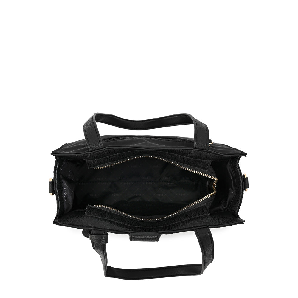 Cartera tote mediana creta negro especial