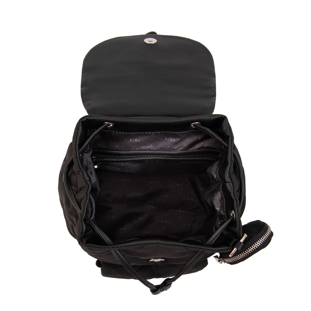 Mochila con tapa linn mediana negro