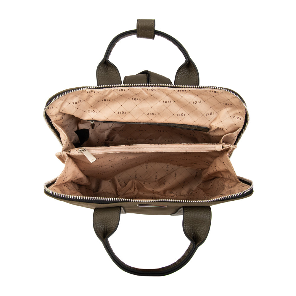 Mochila olga mediana verde oliva