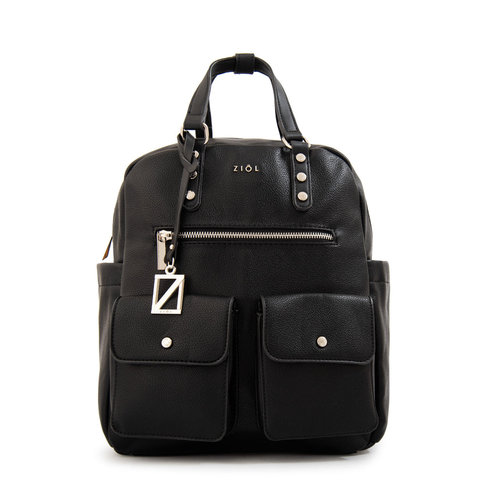 Mochila alisa mediana negro – ZiolBags Chile