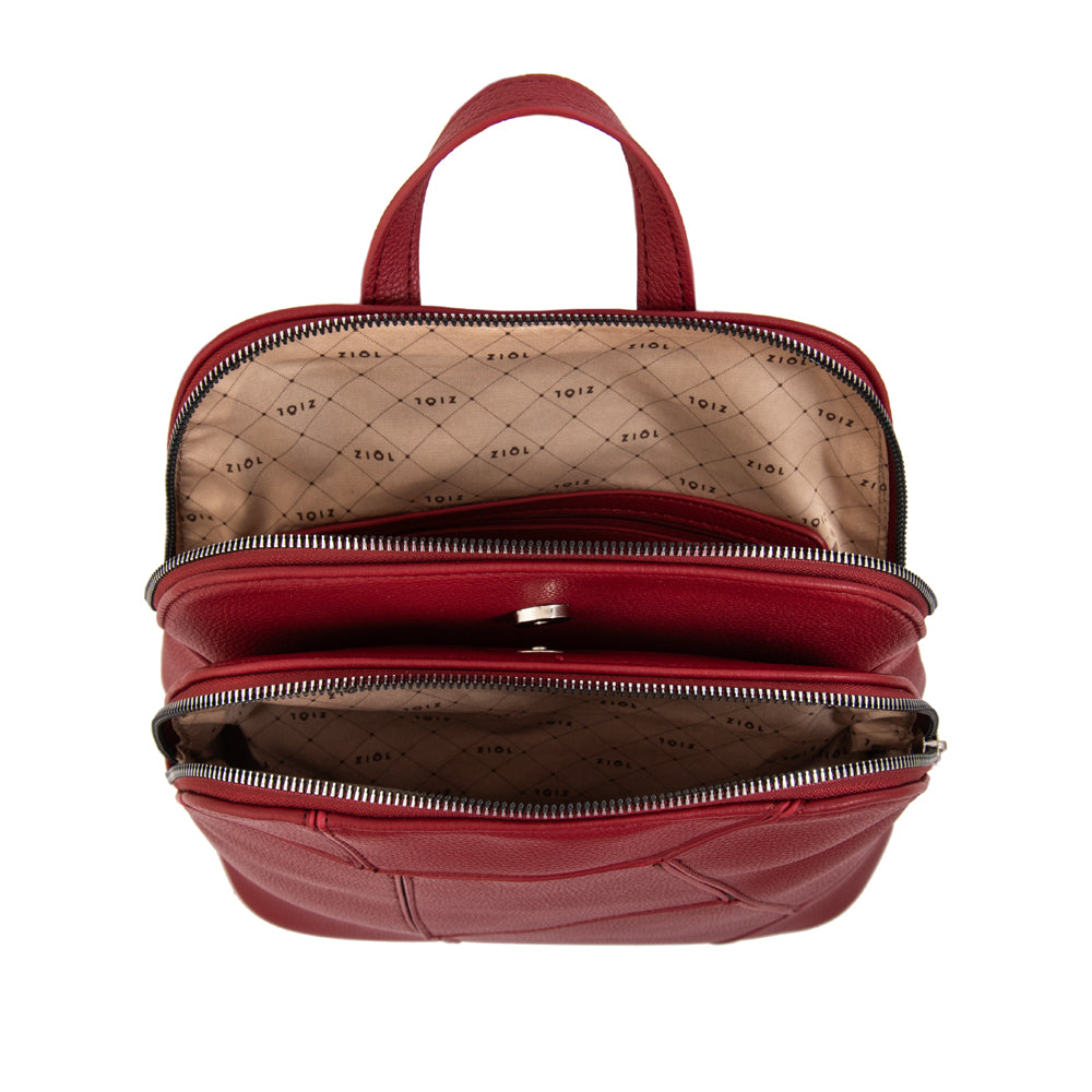 Mochila javiera mediana rojo