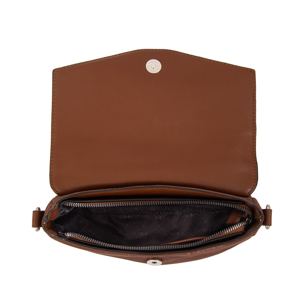 Cartera bandolera raquel pequeña café