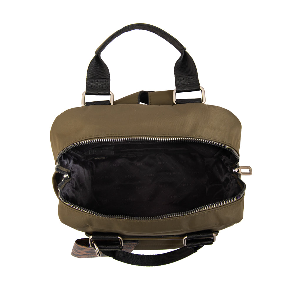 Mochila alfira mediana verde oliva