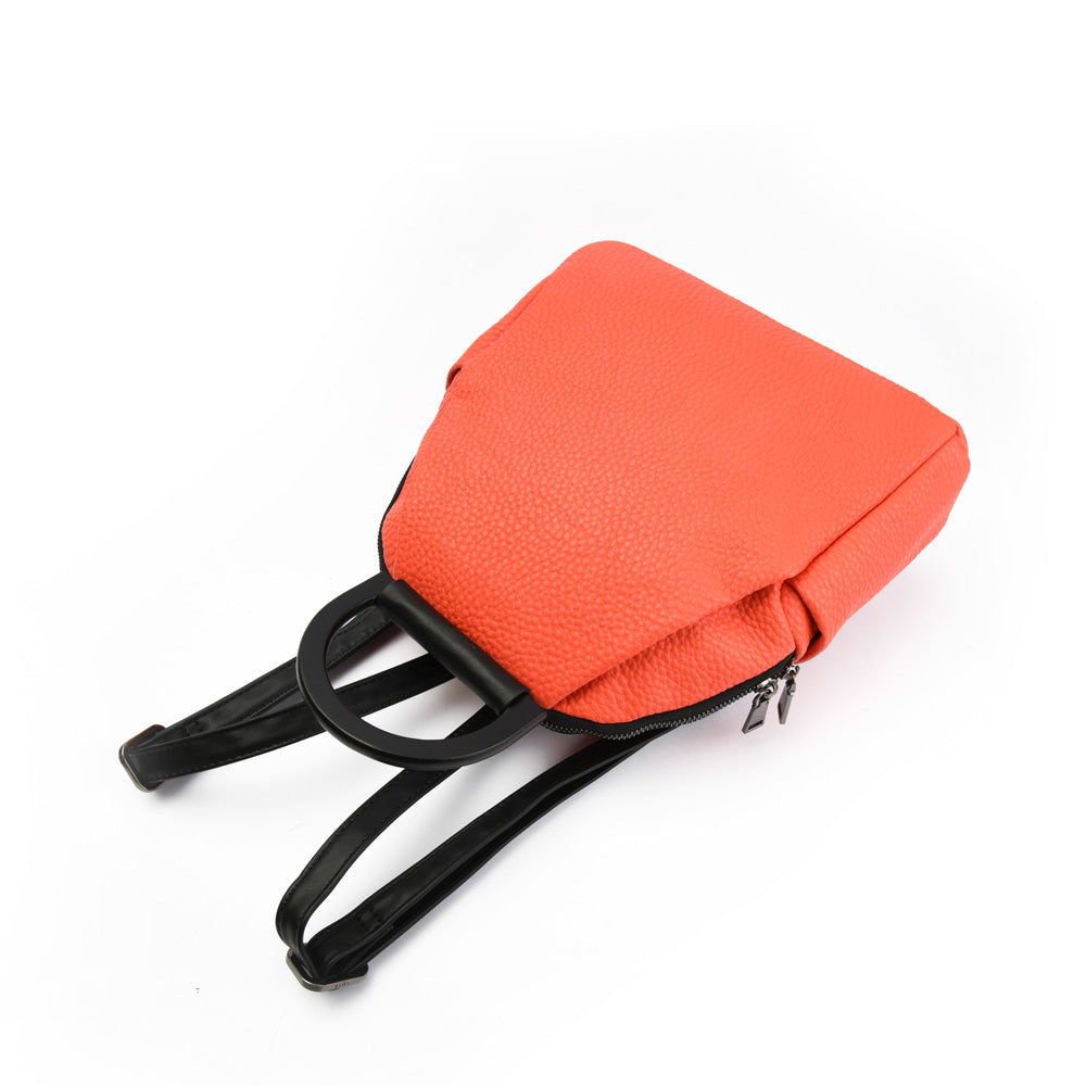 Mochila mediana camille rojo tomate