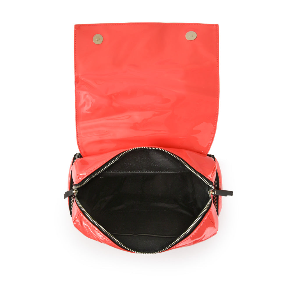 Mochila con tapa pequeña mila coral