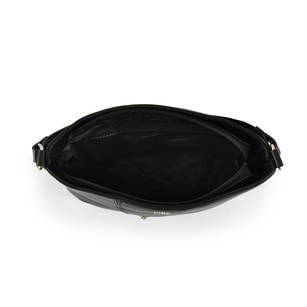 Cartera bandolera mediana lupe negro