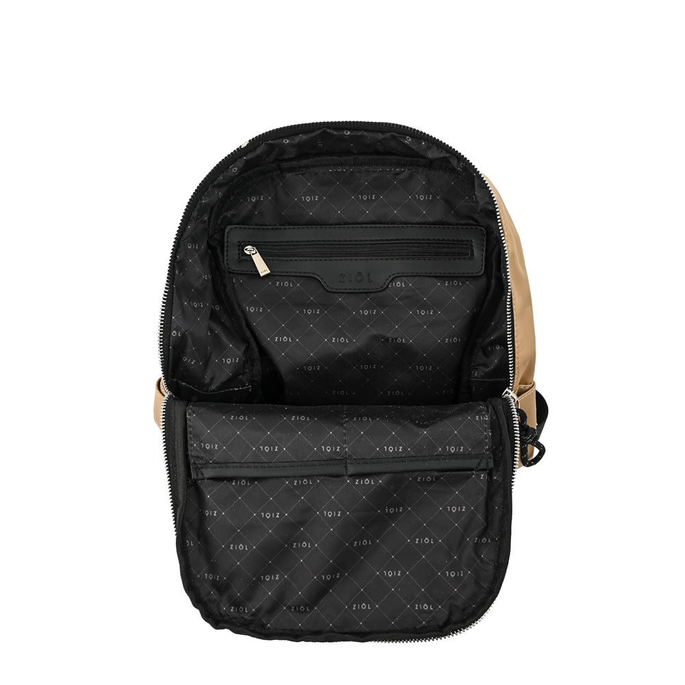 Mochila mediana perlina beige