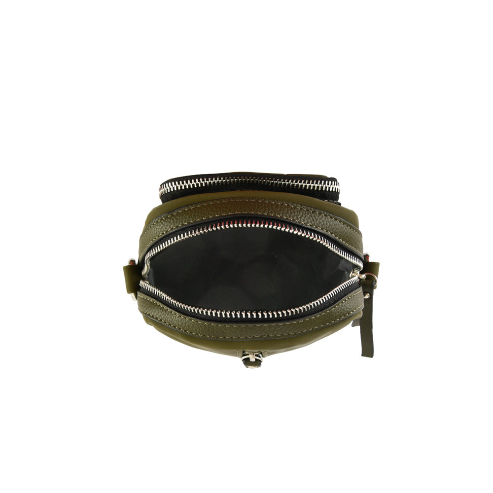 Cartera bandolera pequeña goshi verde oliva