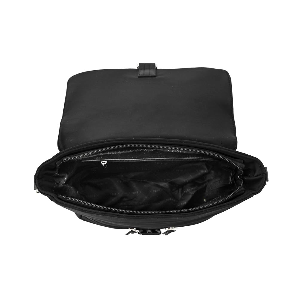 Cartera bandolera con tapa mediana elvas negro
