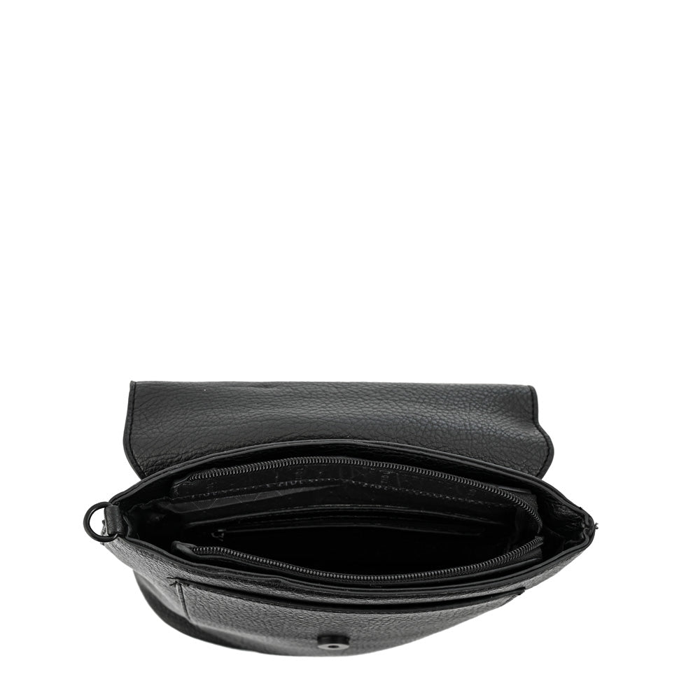 Mochila con tapa pequeña raina negro