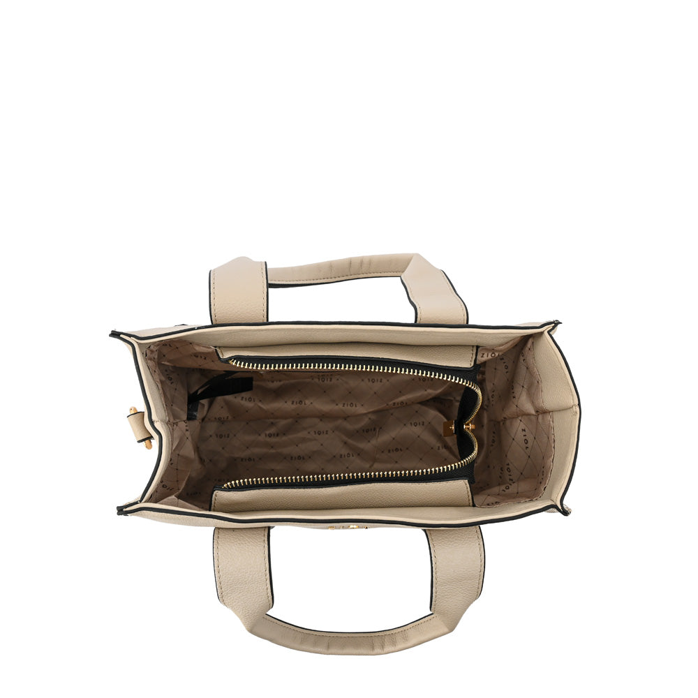 Cartera bandolera pequeña eladia beige