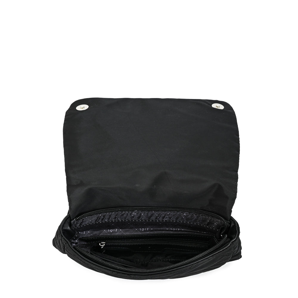 Mochila con tapa elvira mediana negro