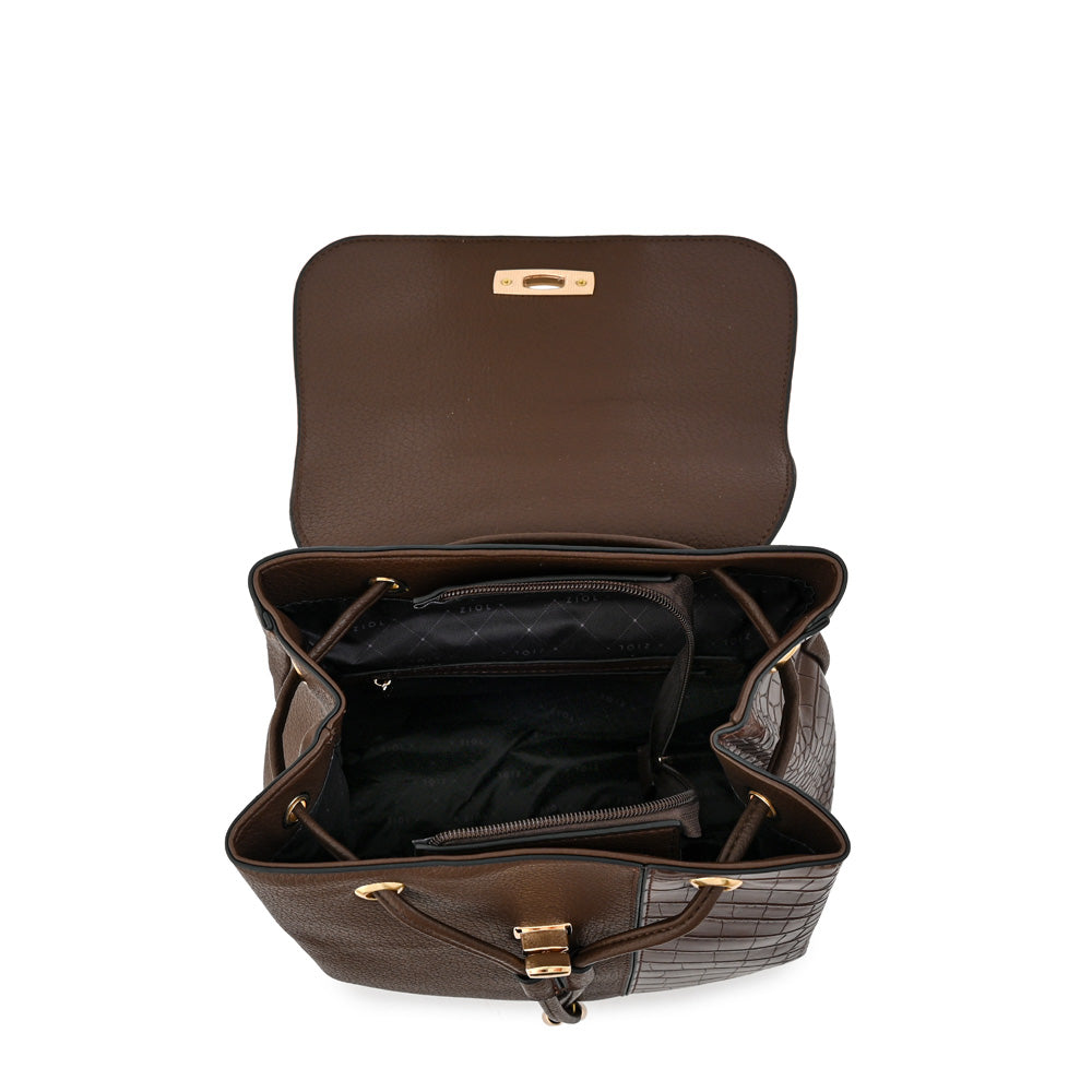 Mochila mediana conce café oscuro