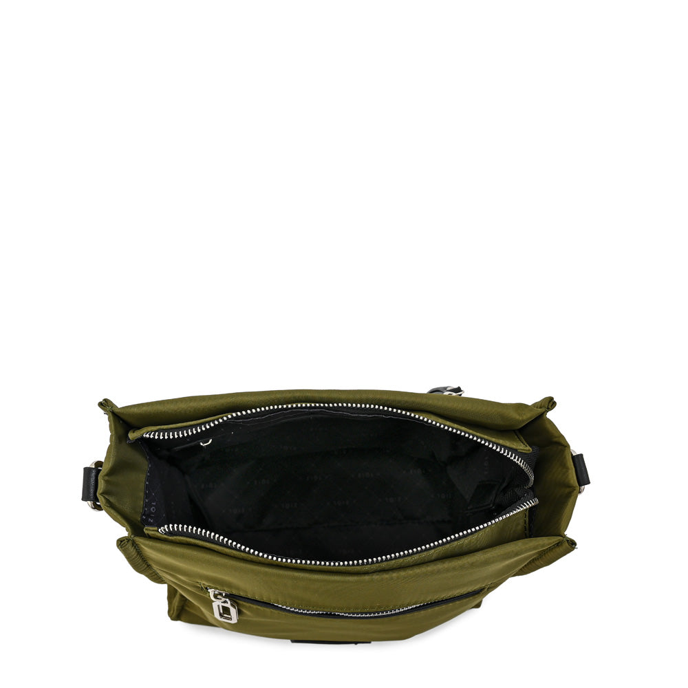 Cartera bandolera pequeña katyna verde oliva