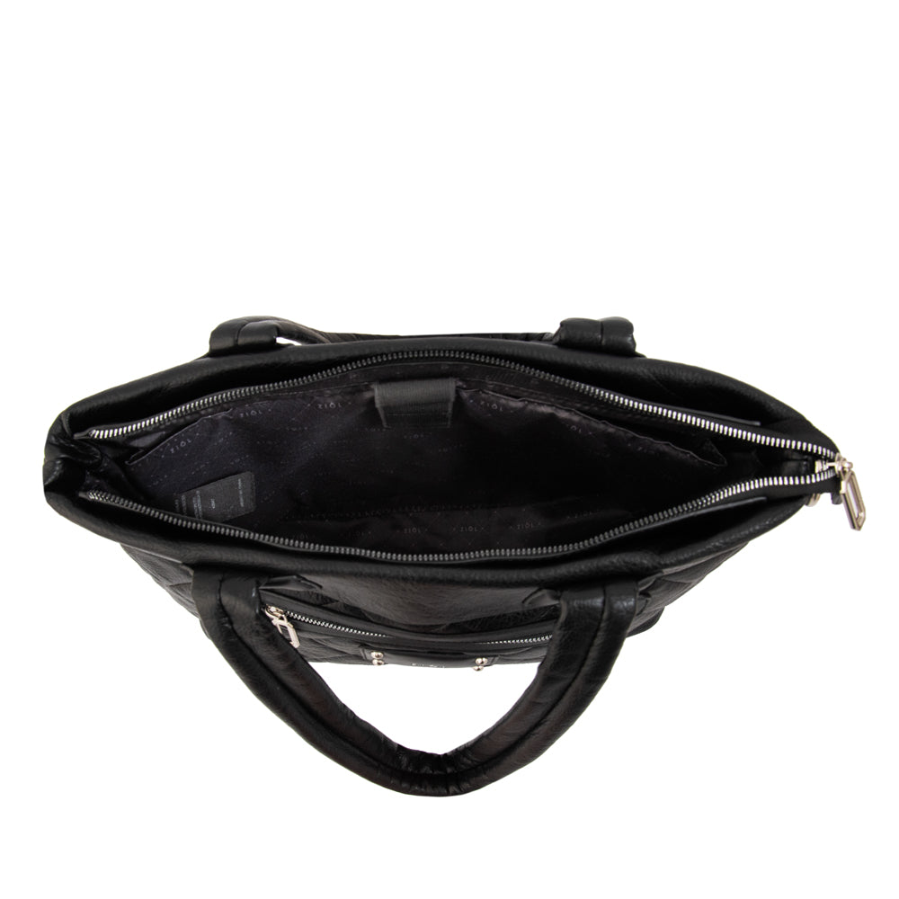 Cartera tote porta notebook adela mediana negro