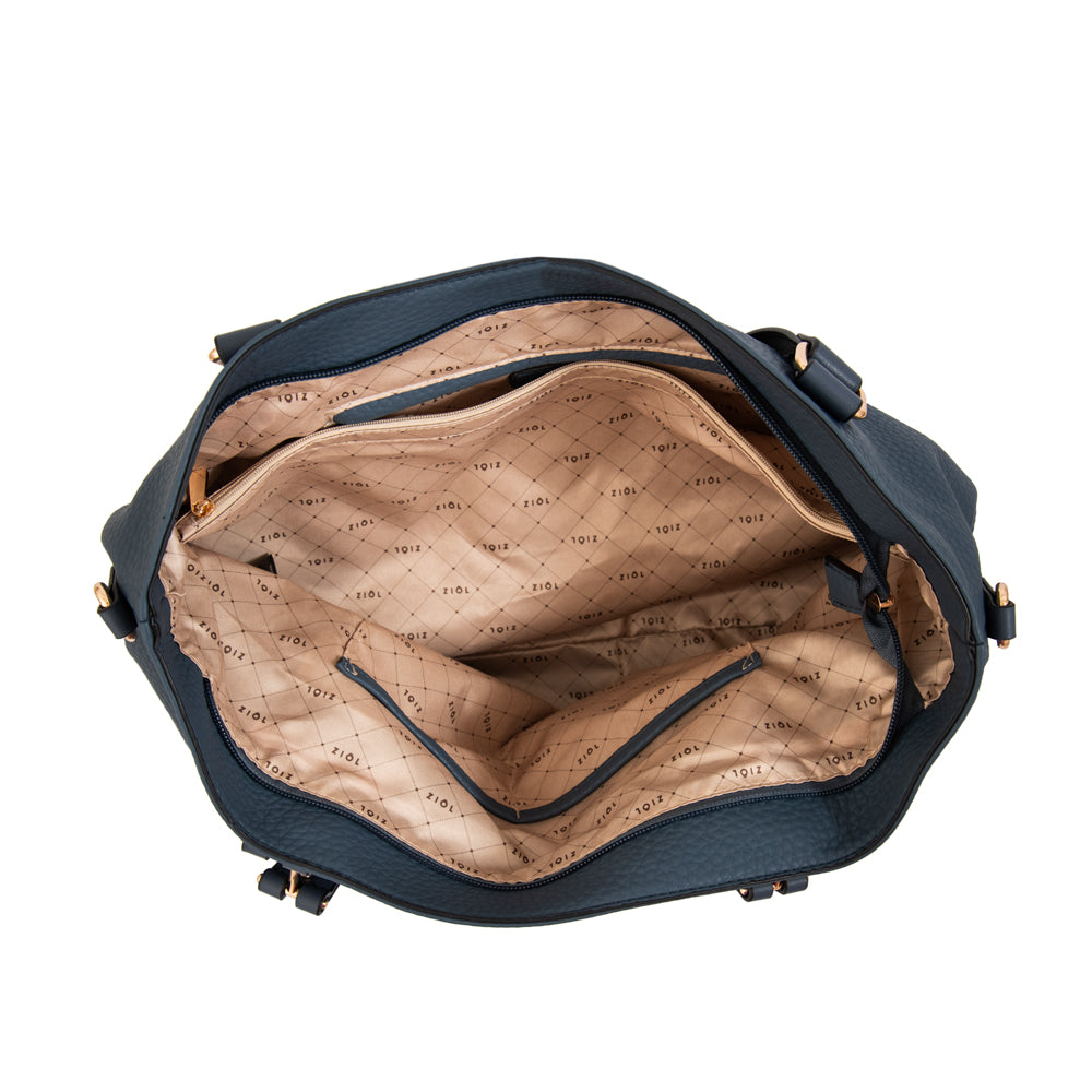 Cartera tote barbara grande azul