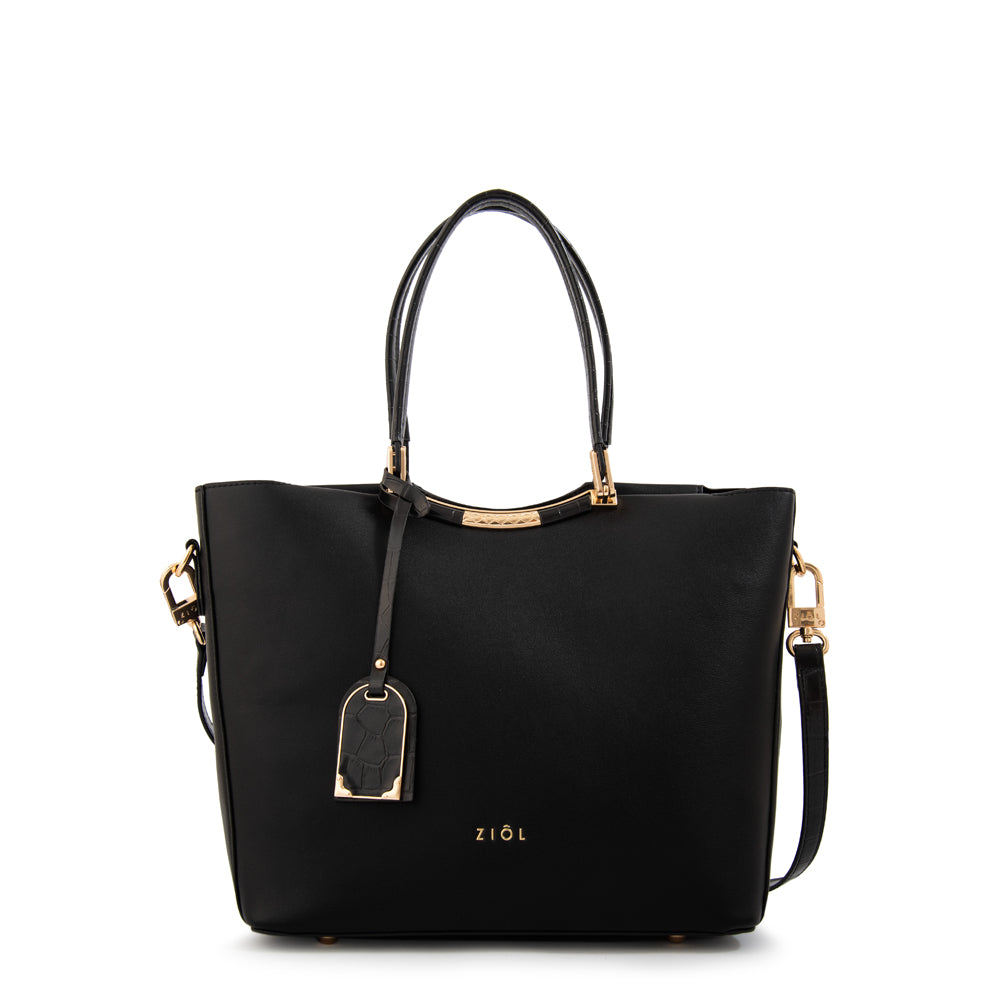 Cartera tote mandela grande negro – ZiolBags Chile