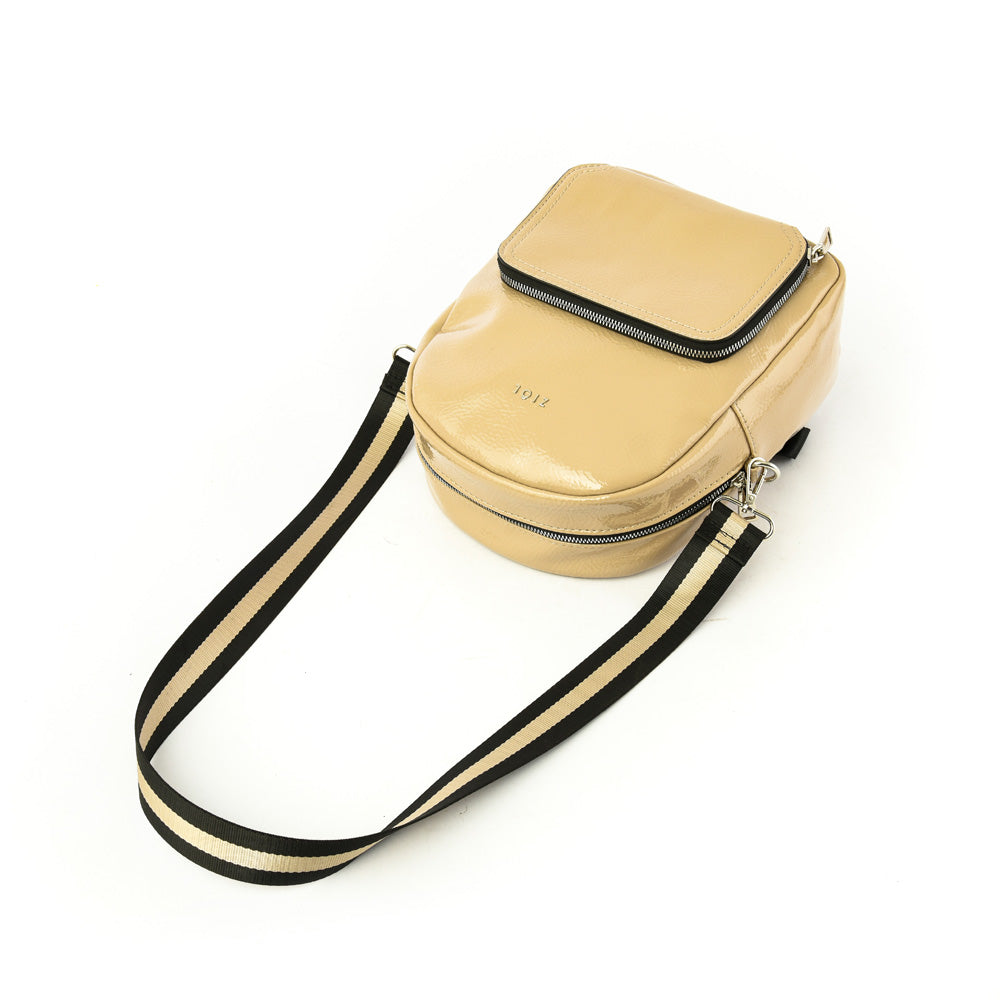 Mochila mediana etienne beige oscuro