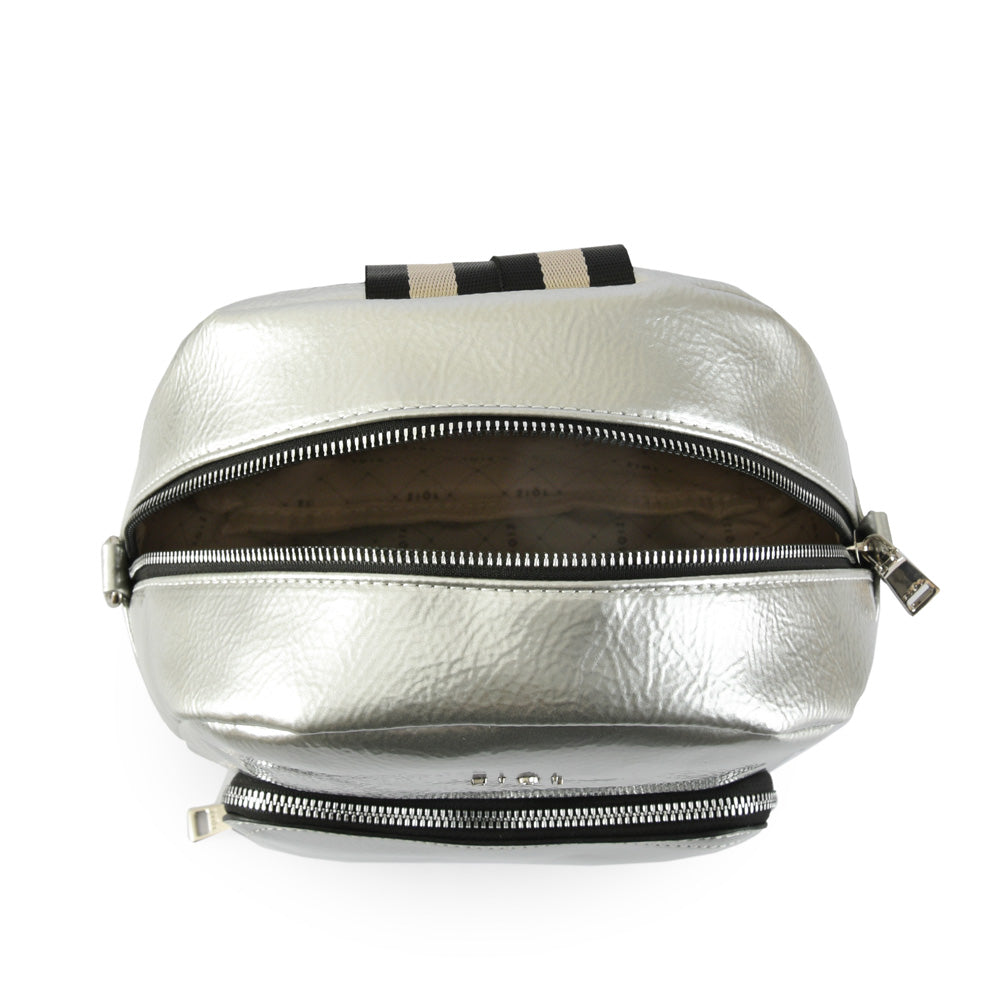 Mochila mediana etienne plateado