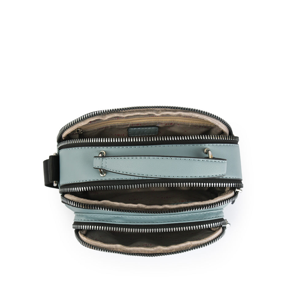 Cartera bandolera pequeña dátil denim