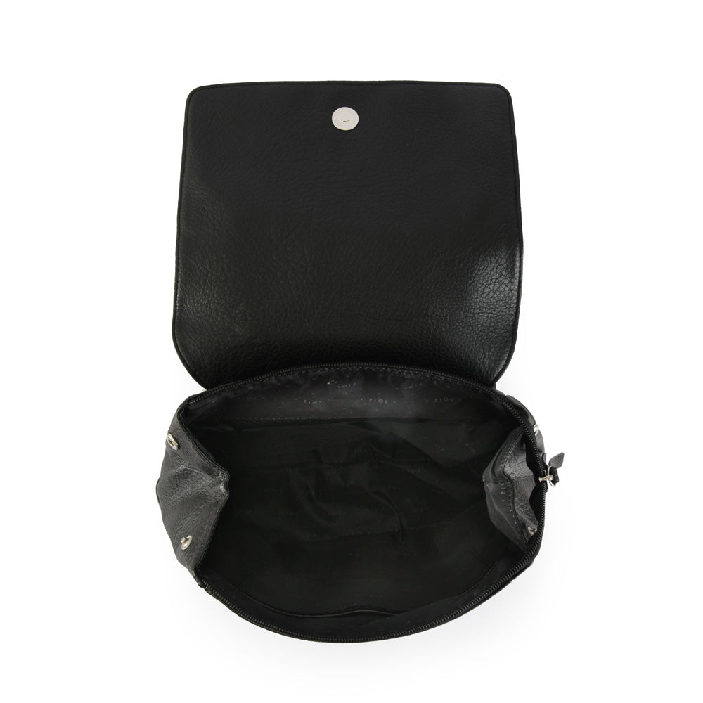 Mochila con tapa grande abrielle negro