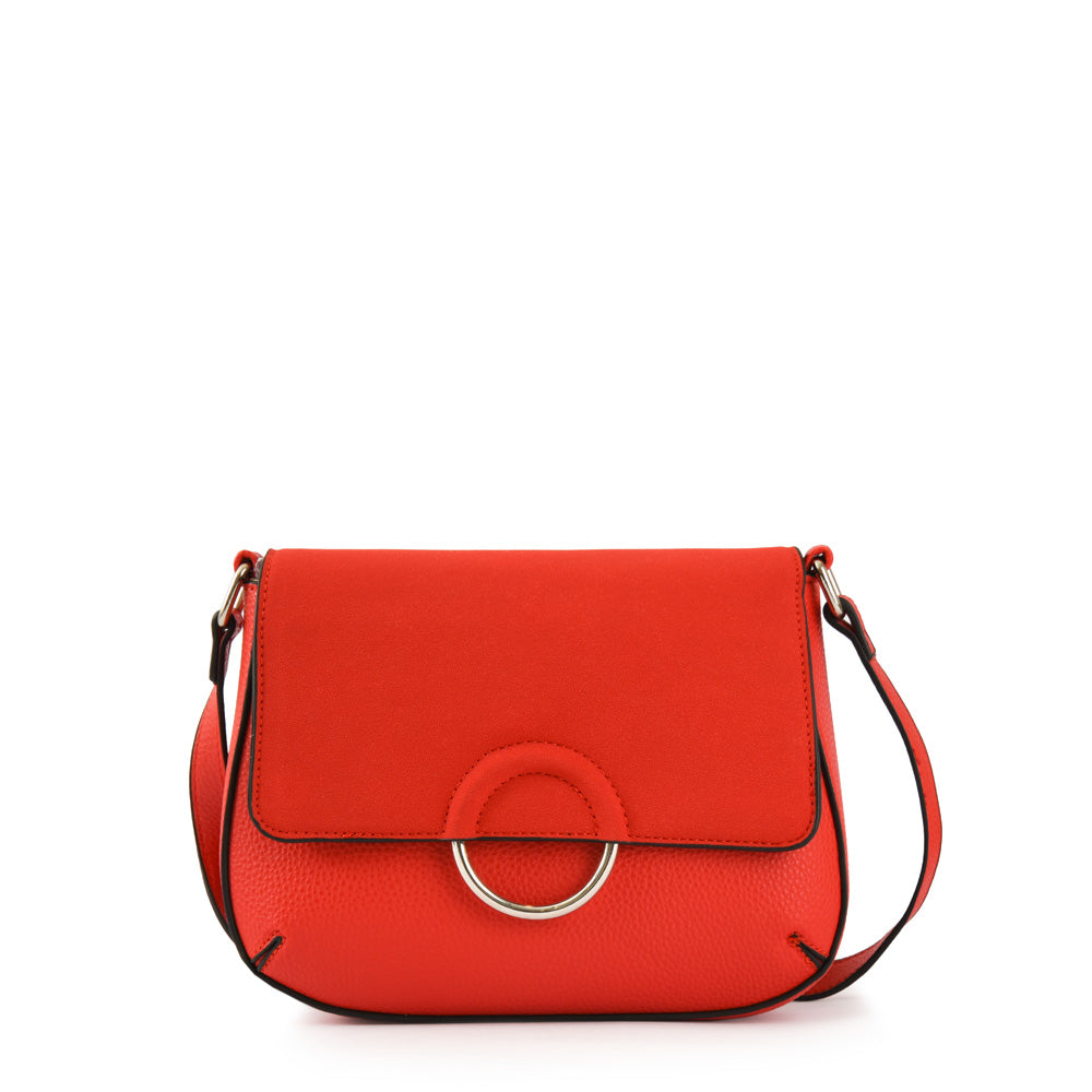 Cartera bandolera con tapa pequeña sophie rojo – ZiolBags Chile