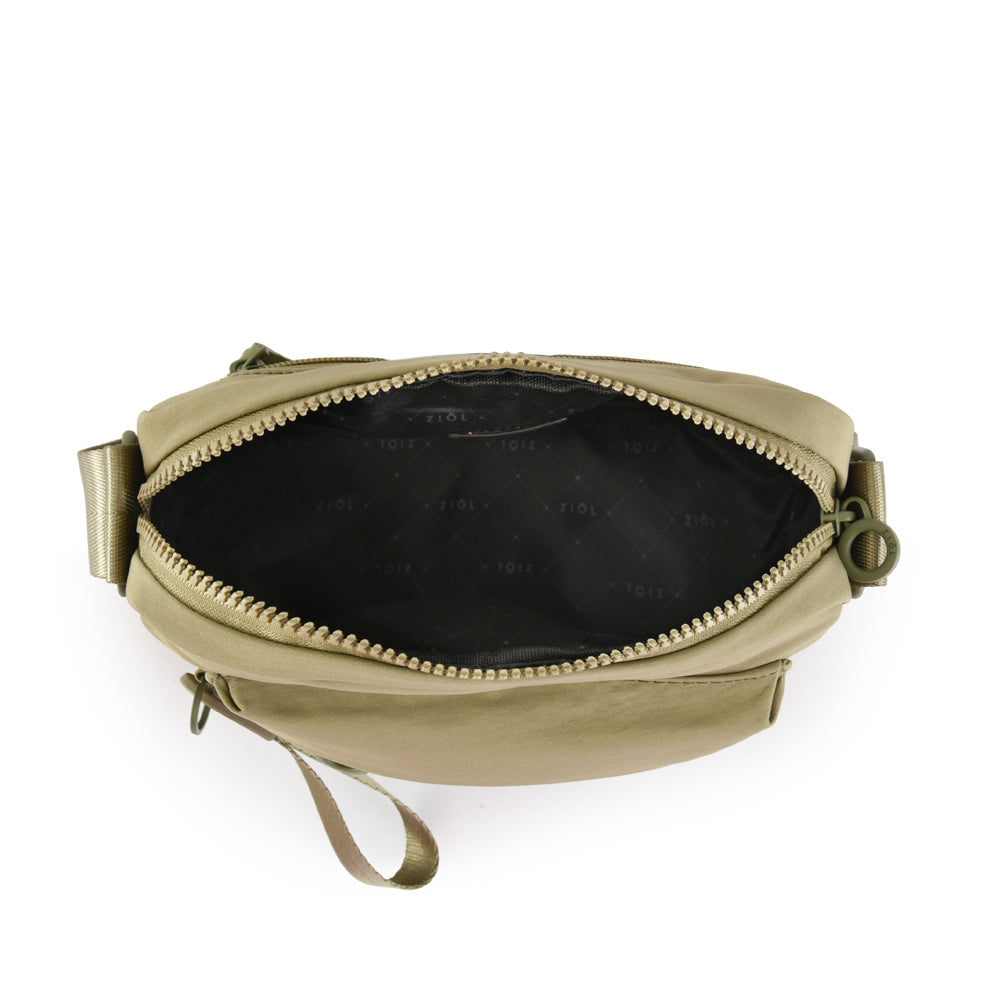 Cartera bandolera mediana veby verde oliva