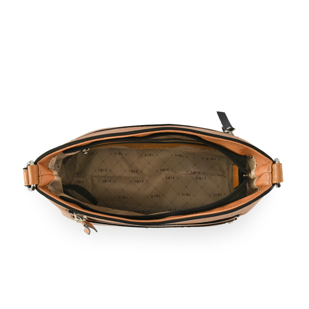 Cartera bandolera mediana saray camel