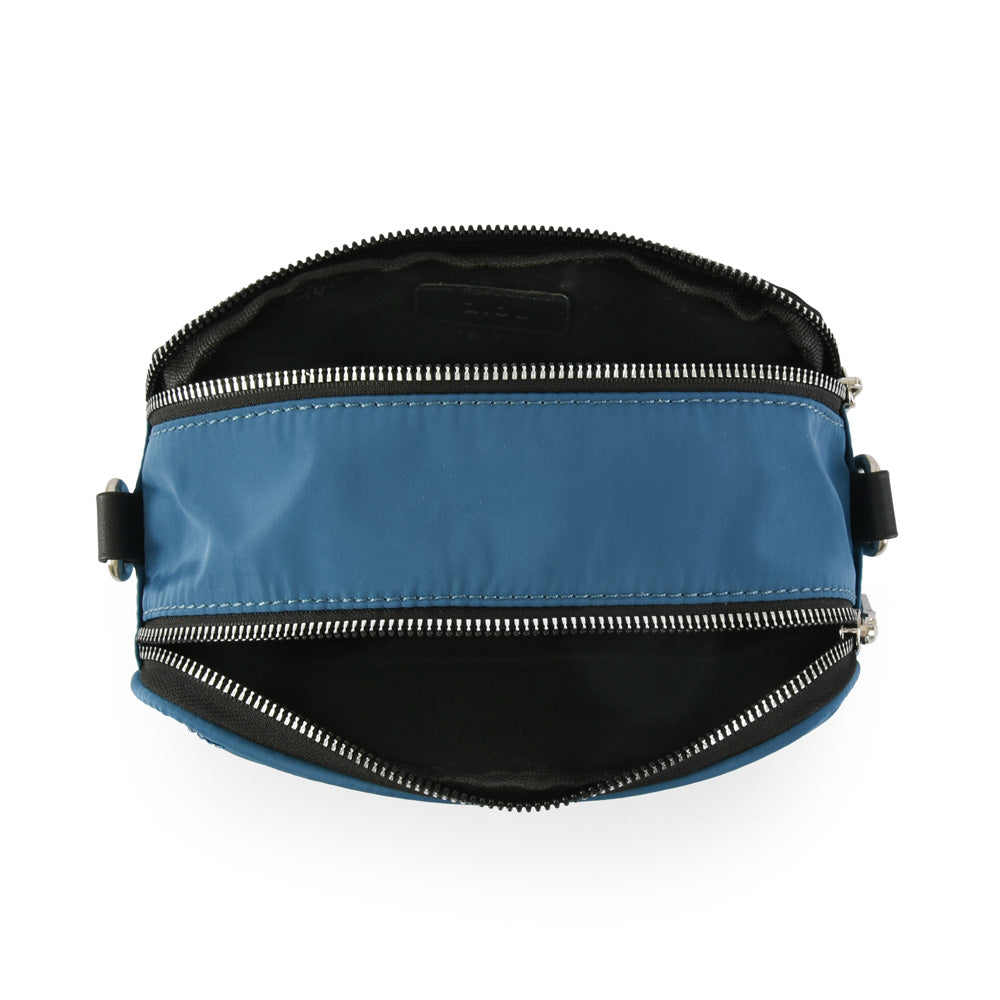 Cartera bandolera pequeña bouffi petroleo