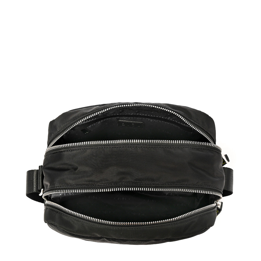 Cartera bandolera mediana puffy negro