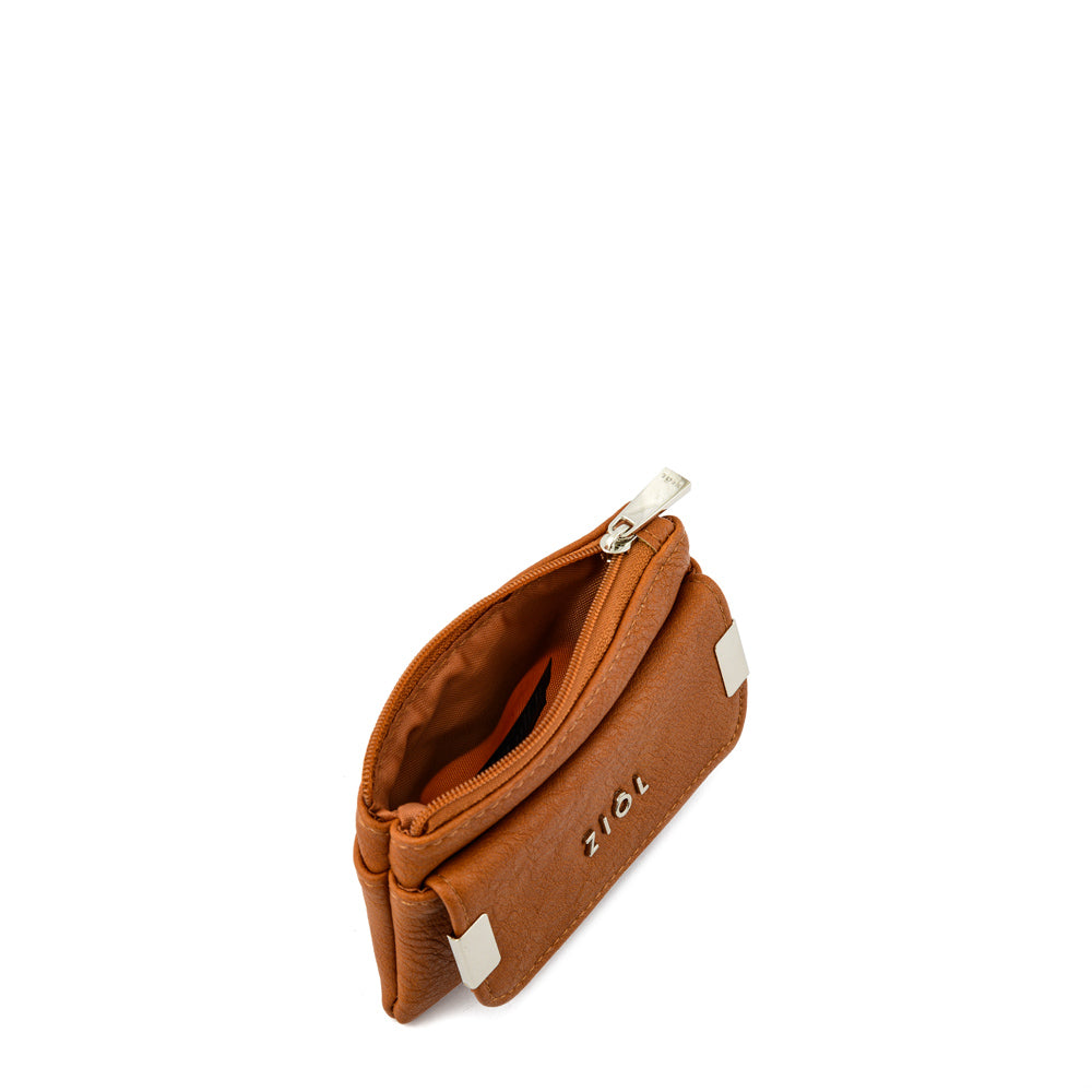 Monedero rectangular pequeña pinu café