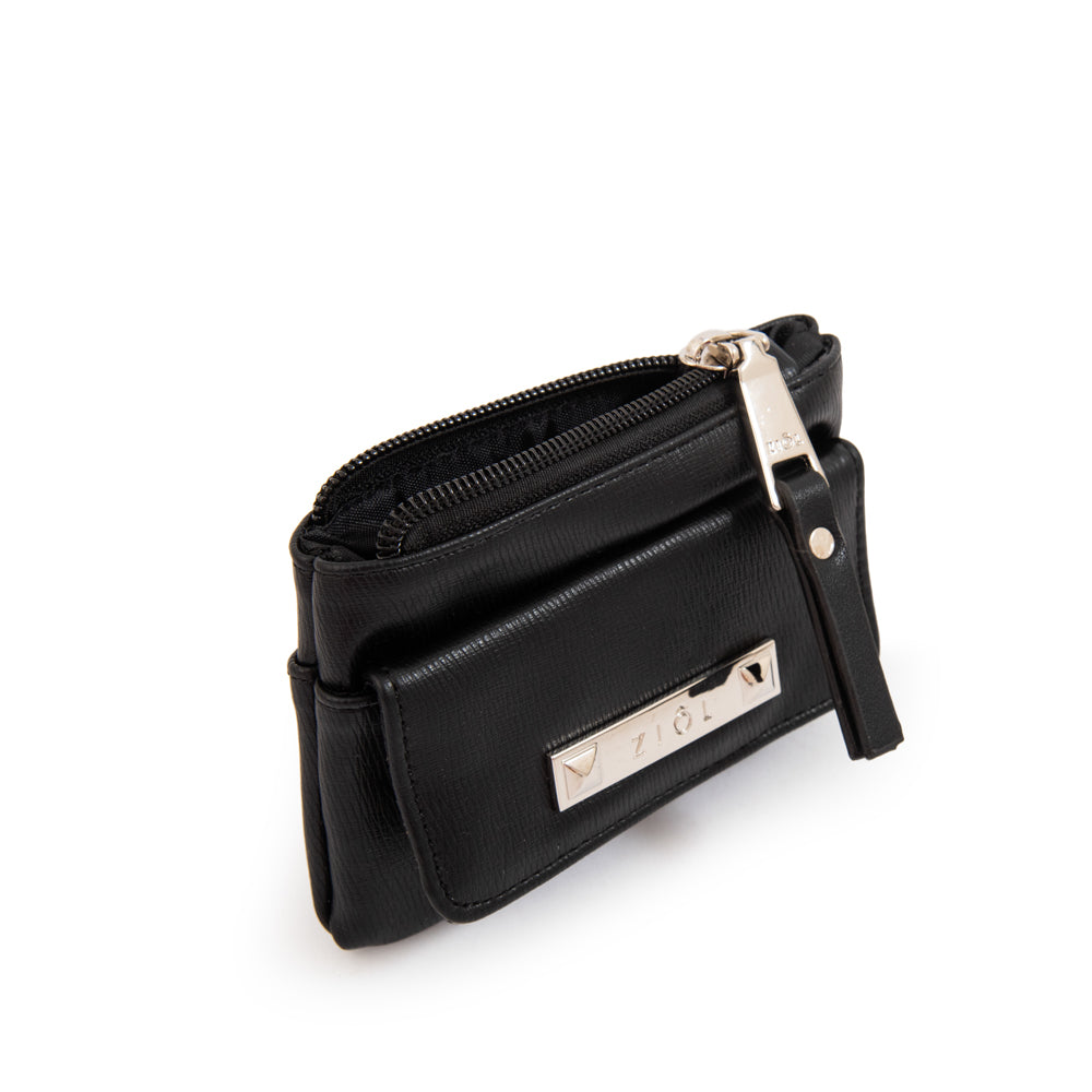 Monedero bolsillo frontal fraila pequeña negro