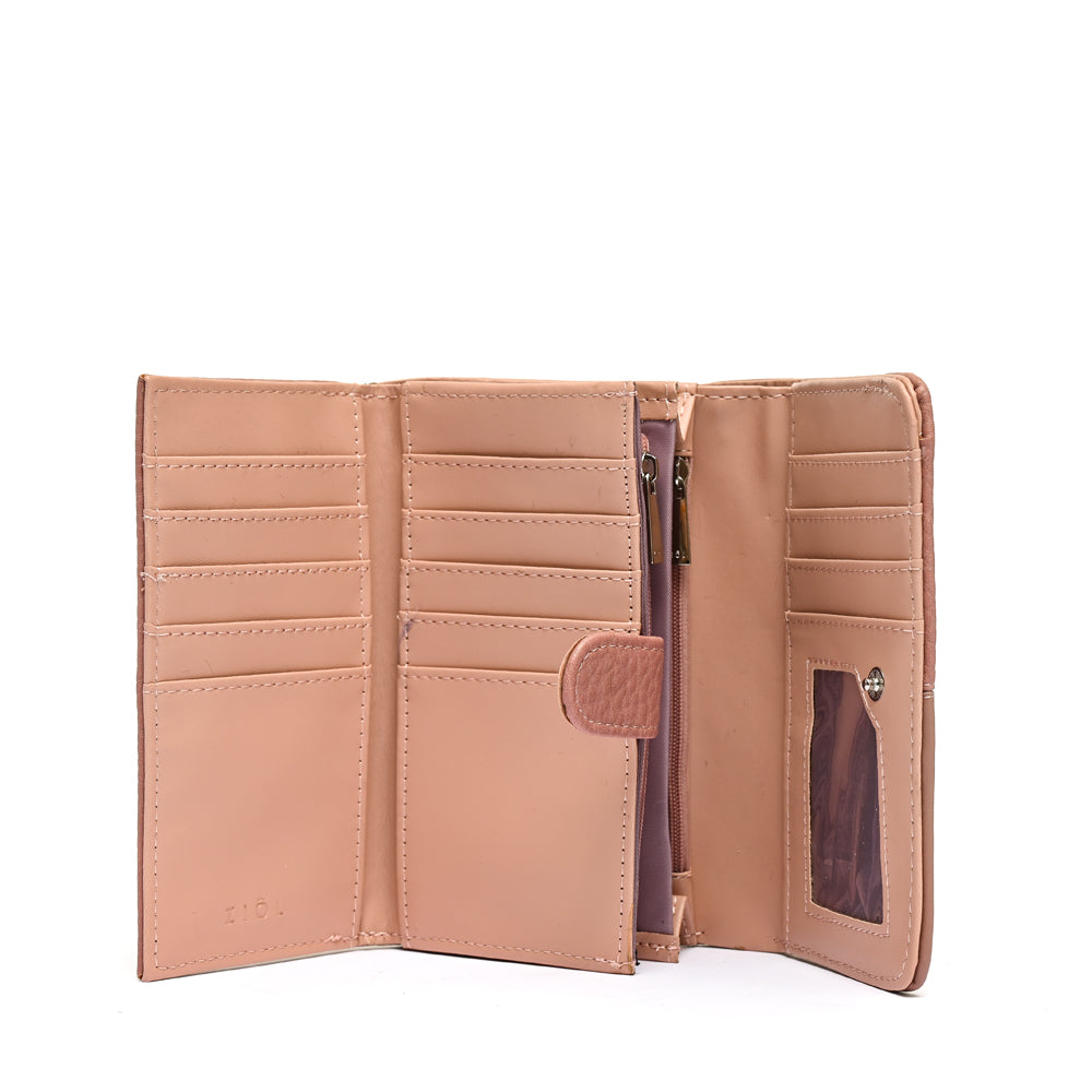 Billetera acordeon mediana raines rosa viejo