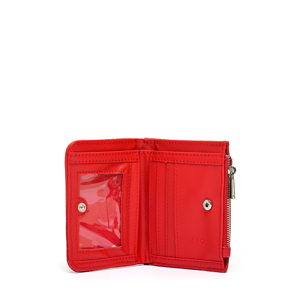 Billetera pequeña raines rojo