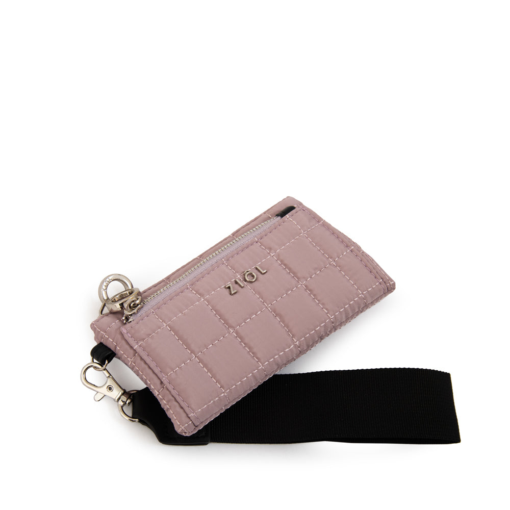 Monedero bolsillo frontal pequeña nacha rosa viejo