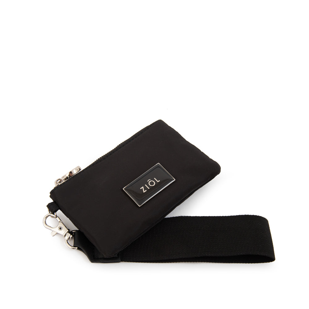 Monedero cierre exterior pequeña luna negro