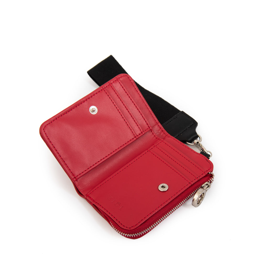 Billetera luna pequeña rojo
