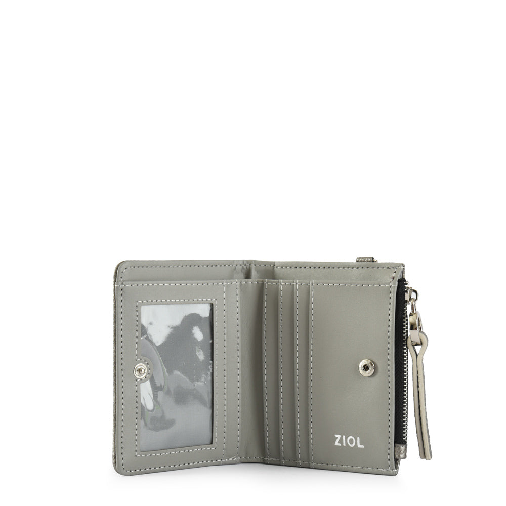 Billetera pequeña vayk plateado oscuro