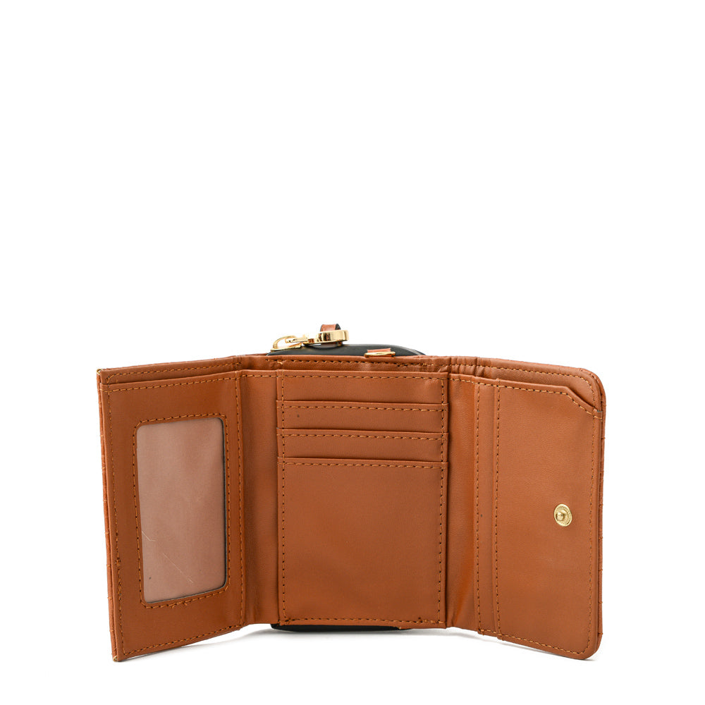 Billetera cierre exterior pequeña odzun camel