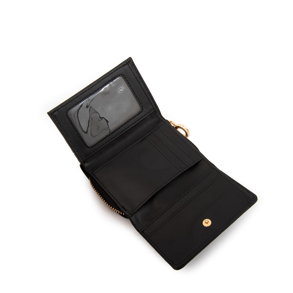 billetera cierre exterior pequeña ariana negro