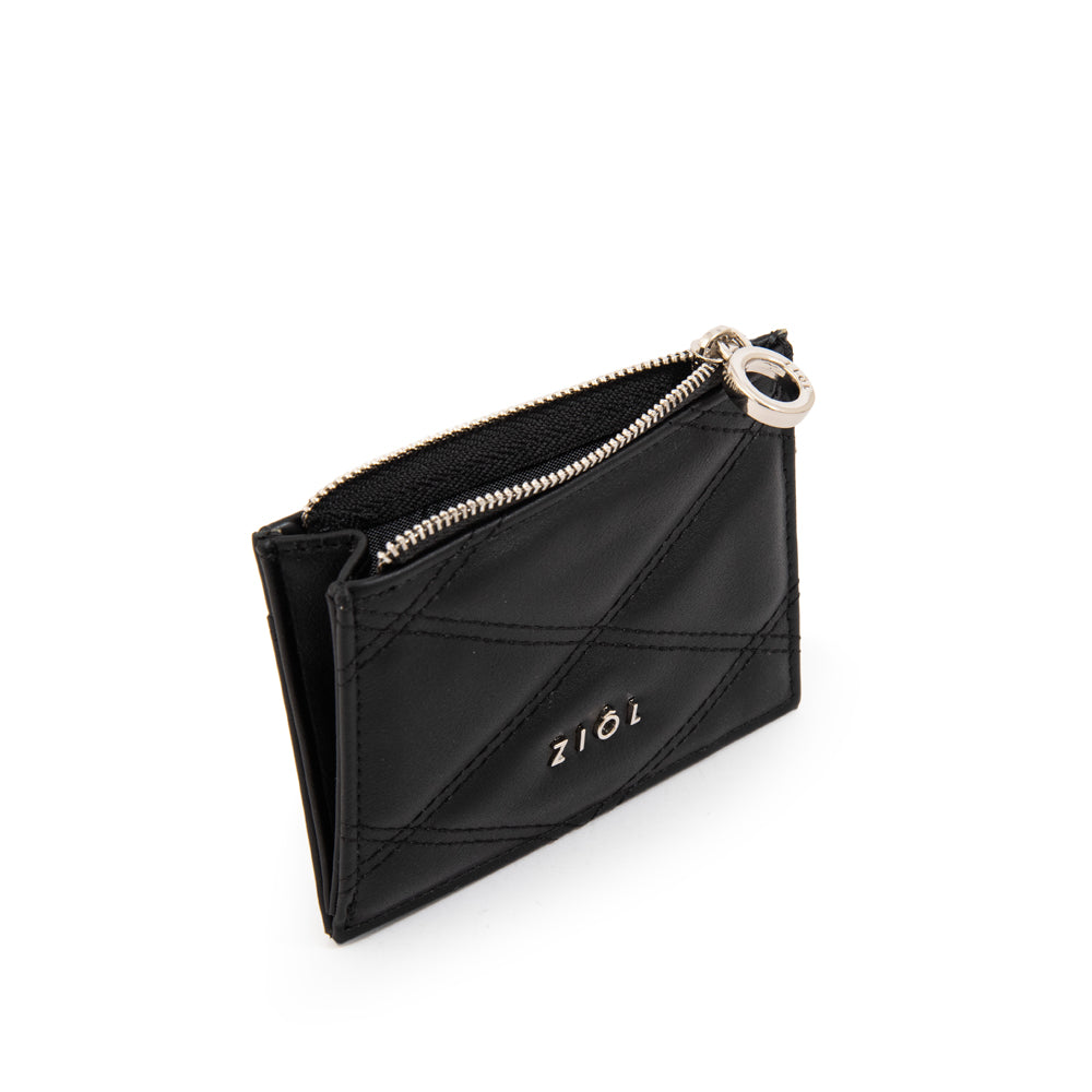 Tarjetero monedero pequeña elvira negro