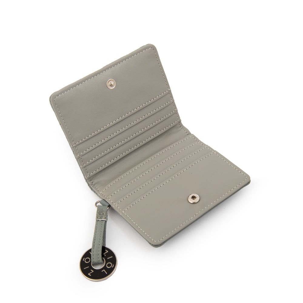Tarjetero muga pequeña verde claro
