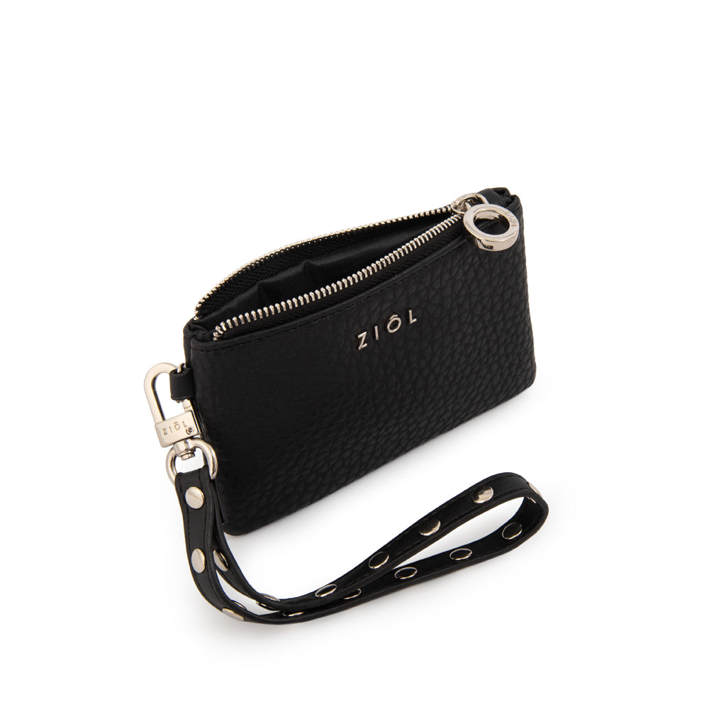 Monedero rectangular olga pequeña negro